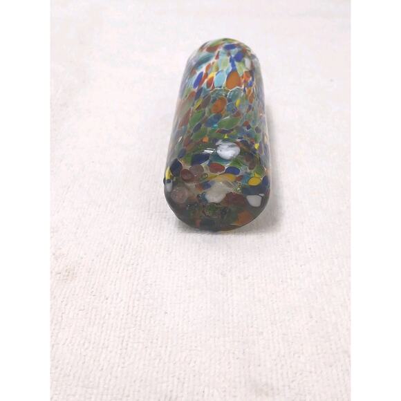 Handblown Shot Glass 4" Multicolor Confetti Rainbow Collectible Party Replacemen - Picture 4 of 7